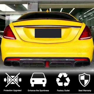Дифузор заднього бампера з насадками (для S63 AMG 2014-2017, Карбон) фото 3