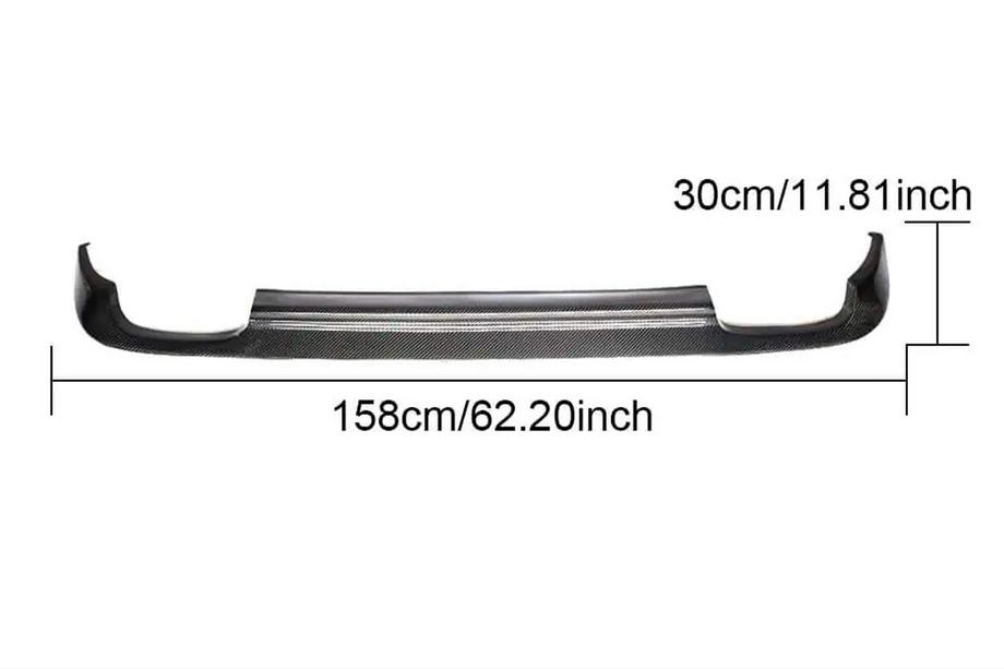 Mercedes E-class W212 2009-2016 рр. Дифузор заднього бампера (для Base SD 2010-2013, Карбон) Фото 8