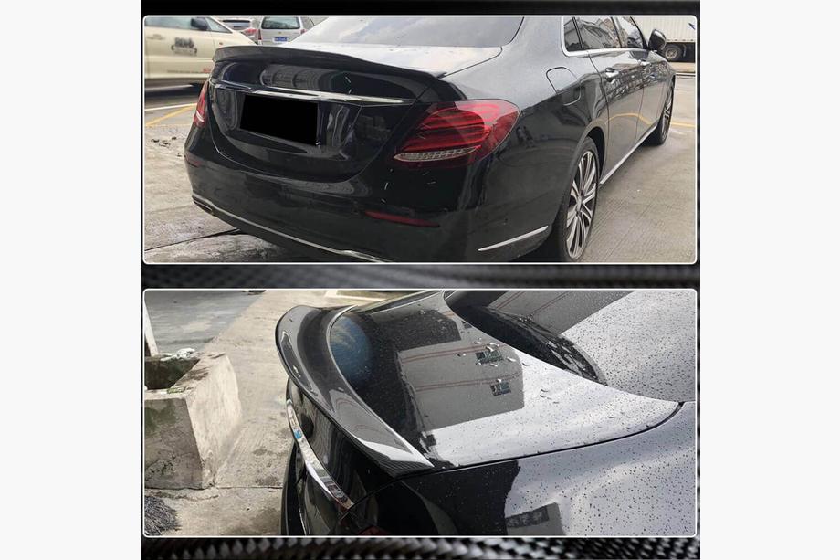 Mercedes E-class W213 2016-2023 рр. Спойлер V1 (Карбон) Фото 3