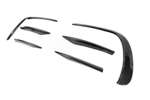 Mercedes E-сlass W213 2016-2023 рр. Накладки на передній бампер (для AMG-Line 2020+, Сухий карбон) фото 12