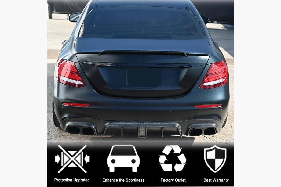 Mercedes E-class W213 2016-2023 рр. Спойлер V4 (Карбон) Фото 2