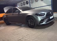 Mercedes E-сlass W213 2016-2023 рр. Бокові пороги (2016-2019, Карбон) фото 4