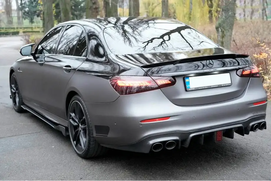 Mercedes E-class W213 2016-2023 рр. Бокові пороги (2016-2019, Карбон) Фото 3