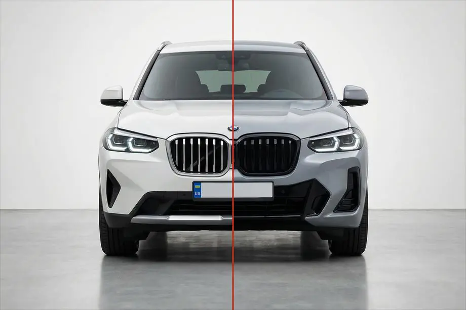 BMW X3 G01 2018- рр. Комплект обвісів з решіткою 2022-2024 (M-Sport) Фото 1