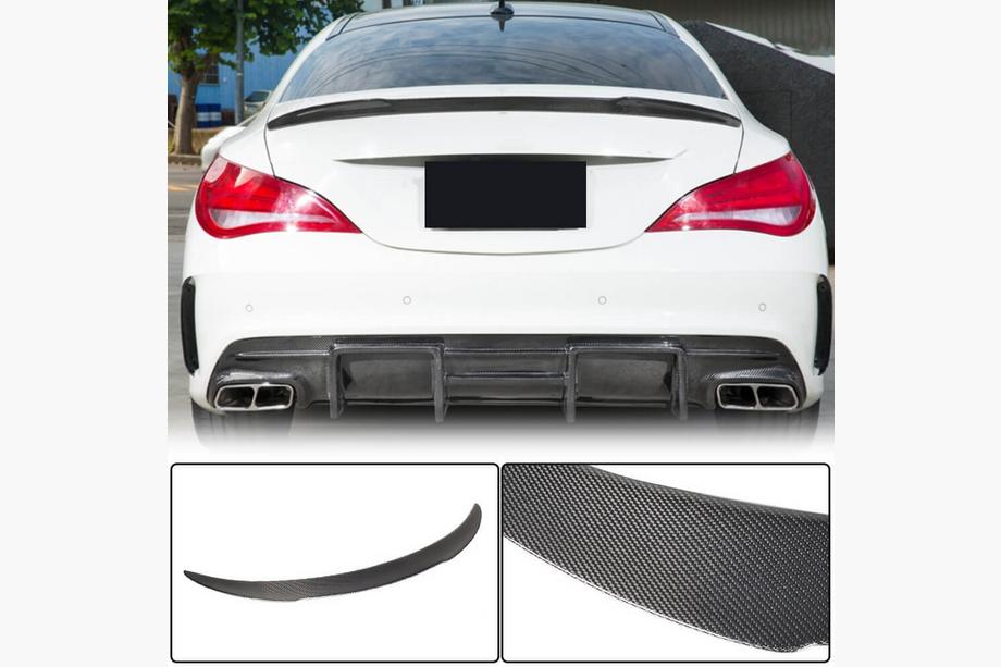 Mercedes CLA C117 2013-2019 рр. Спойлер V8 (SD, Карбон) Image