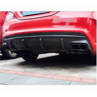Дифузор заднього бамера V2 (для AMG-Line / CLA45 AMG, Карбон) фото 3