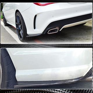 Накладки на задній бампер V3 (для AMG-Line / CLA45 AMG SD, Карбон) фото 3