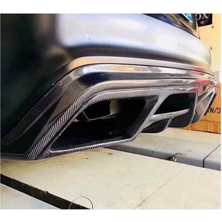 Дифузор заднього бампера V1 (для AMG-Line / CLA45 AMG 2013-2016, Карбон) фото 3