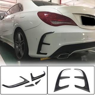 Накладки на задній бампер (для AMG-Line / CLA45 AMG SD 2013-2016, Карбон) фото 1