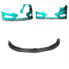 Mercedes A-сlass W176 2012-2018 рр. Накладка на передній бампер Lip V1 (для AMG-Line / A45 AMG HB 2013-2015, Карбон) фото 2