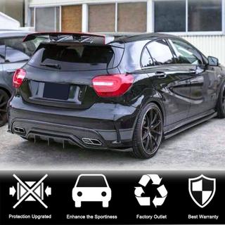 Дифузер заднього бампера V2 (для AMG-Line / A45 AMG HB) фото 2