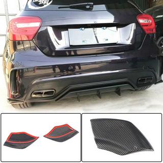 Накладки на задній бампер Flap (для AMG-Line / A45 AMG HB, Карбон) фото 1