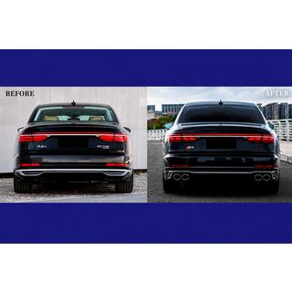 Комплект рестайлінгу з заміною фар (На S8 2025) Audi A8 2018- рр. фото 3