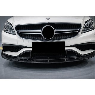 Накладка на передній бампер Lip V2 (для CLS63 AMG SD 2015-2018, Карбон) фото 4