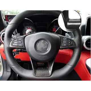 Накладка на кермо (Карбон) Mercedes CLS C218 2011-2018 рр. фото 2