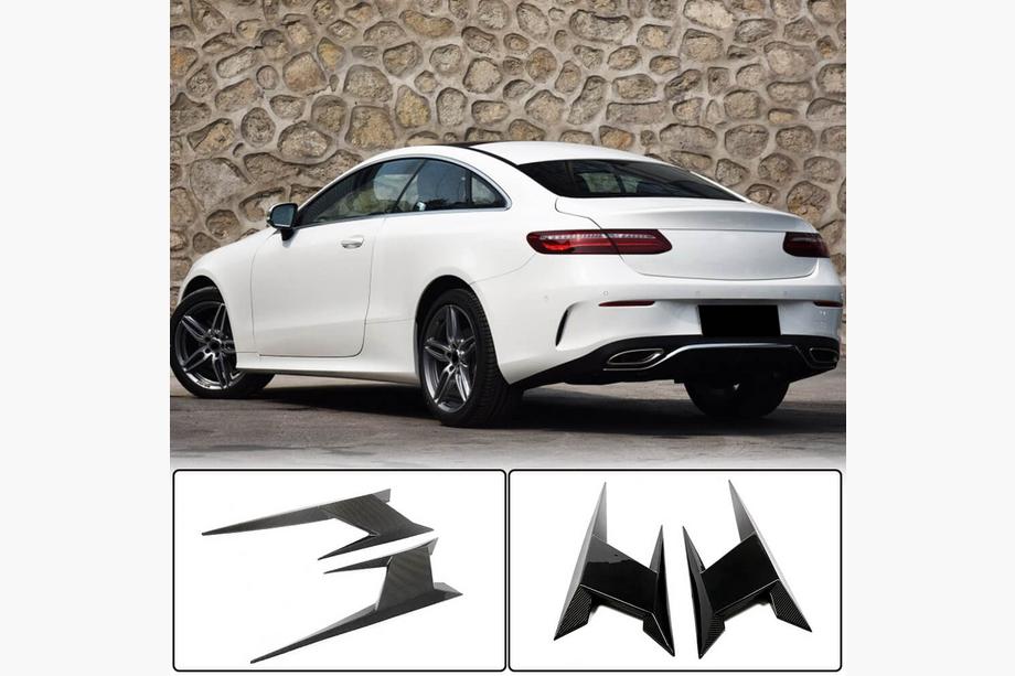 Mercedes E-class coupe C238 2016-2024 рр. Накладки на задні крила (для AMG-Line 2017-2019, Карбон) Фото 1