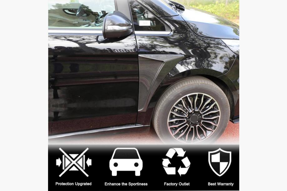 Mercedes Vito/V-class W447 2014- рр. Накладки на дзеркала (2014-2019, Карбон) Фото 3