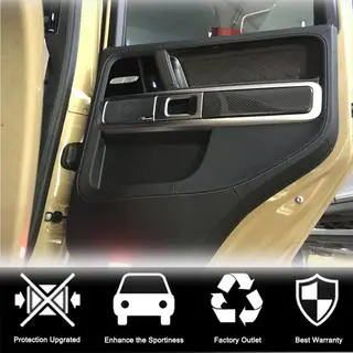 Накладки на двері в салоні (Сухий карбон) Mercedes G class W463 2018-2024 рр. фото 2