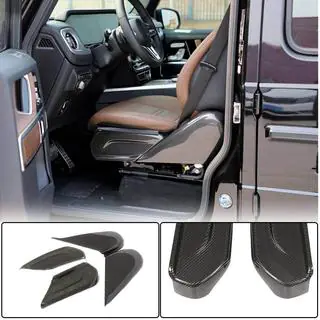 Накладки на сидіння (Сухий карбон) Mercedes G class W463 2018-2024 рр. фото 2