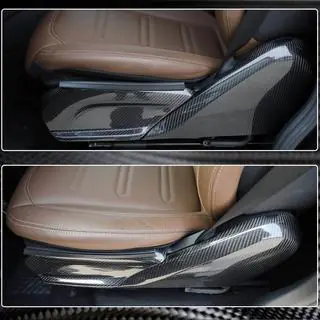 Накладки на сидіння (Сухий карбон) Mercedes G class W463 2018-2024 рр. фото 4