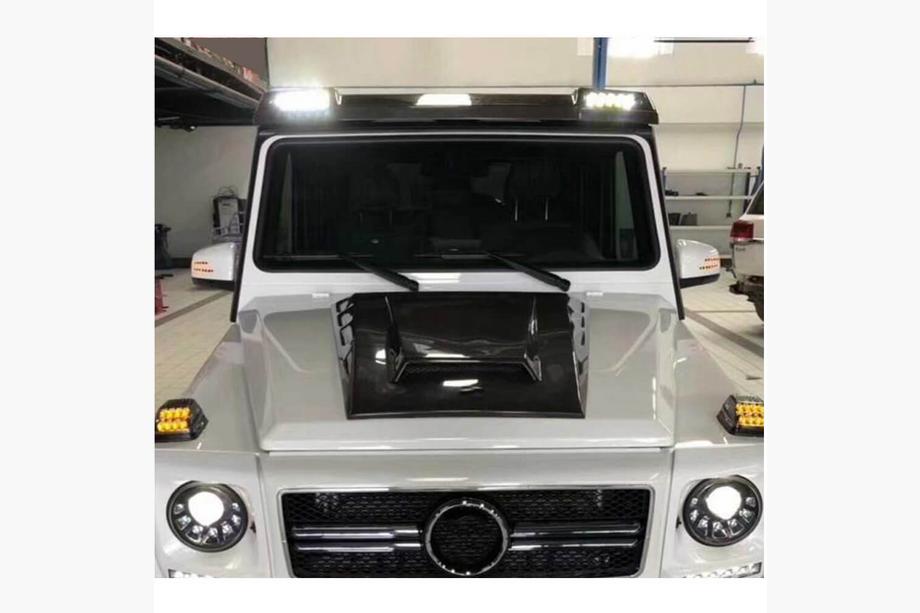 Mercedes G class W463 1990-2018 рр. Козирок BRB-Design (Карбон) Фото 3