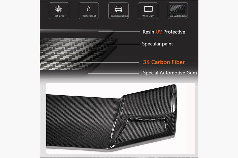 Mercedes G class W463 1990-2018 рр. Козирок BRB-Design (Карбон) Фото 4