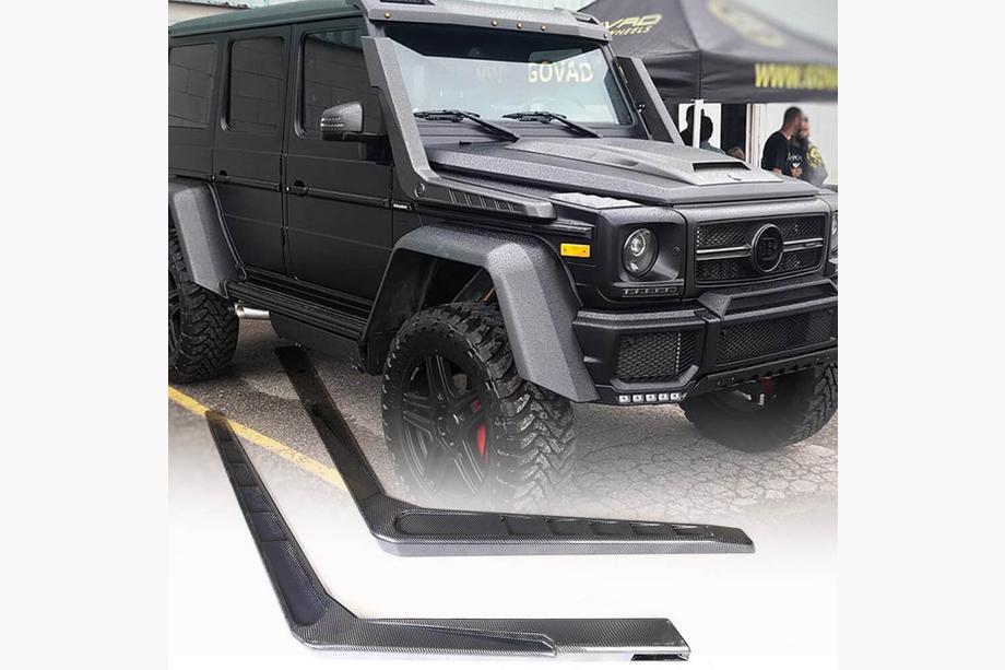 Mercedes G class W463 1990-2018 рр. Шноркель (для 2004-2018, 2шт, Карбон) Фото 1