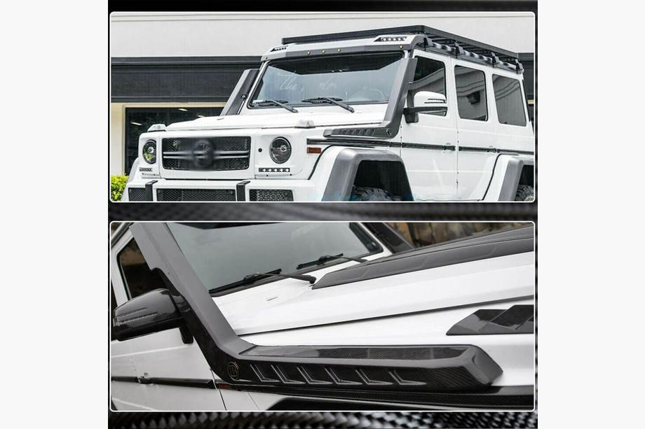 Mercedes G class W463 1990-2018 рр. Шноркель (для 2004-2018, 2шт, Карбон) Фото 4