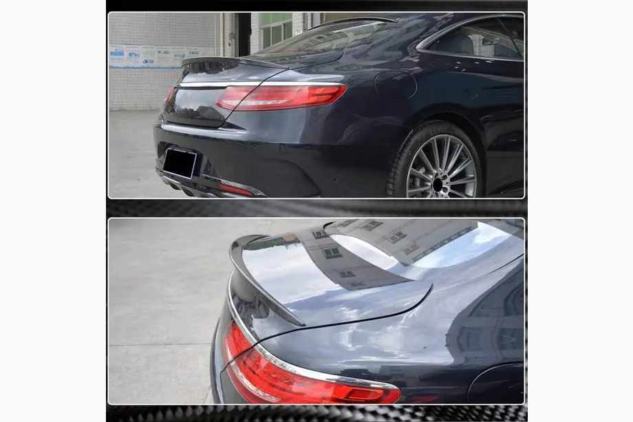 Mercedes S-class C217 Coupe 2014-2020 рр. Спойлер V1 (купе, Карбон) Фото 4