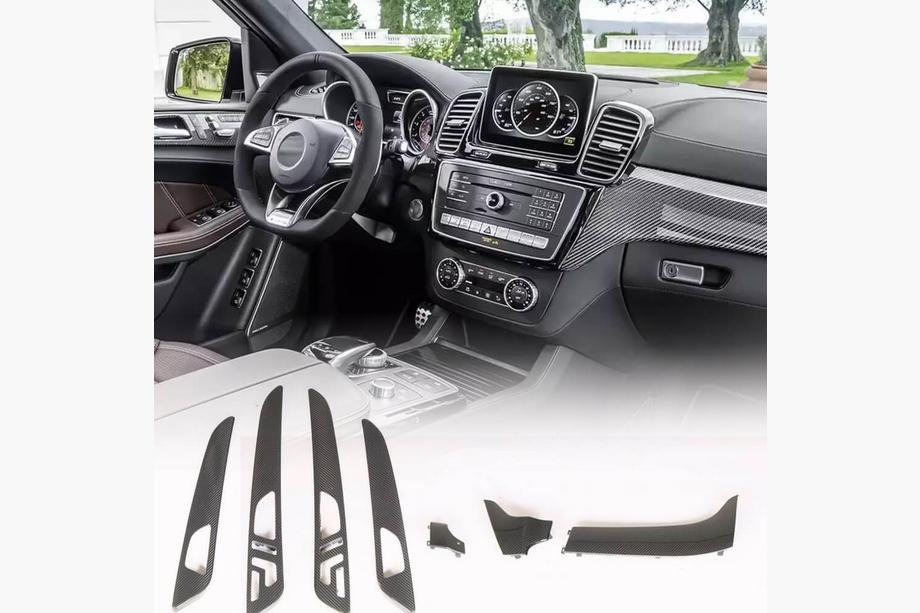 Mercedes GLE coupe C292 2015-2019 рр. Карбонові вставки в салон (Карбон) Фото 1
