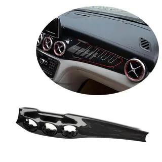 Накладка на центральну консоль (2014-2016, Карбон) Mercedes GLA X156 2014-2019 рр. фото 1