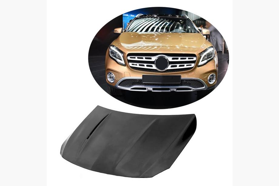 Mercedes GLA X156 2014-2019 рр. Капот V1 (Карбон) Image