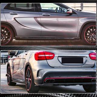 Бокові пороги (для GLA45 AMG 2013-2016, Карбон) фото 4