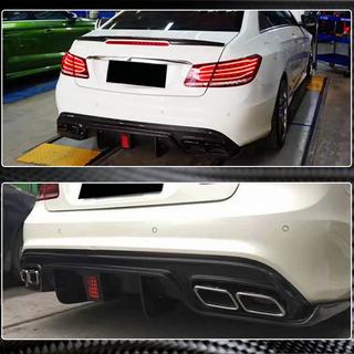 Дифузор заднього бампера (для AMG-Line 2014-2016, Карбон) фото 3