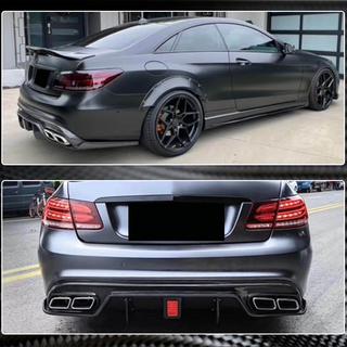 Дифузор заднього бампера (для AMG-Line 2014-2016, Карбон) фото 4