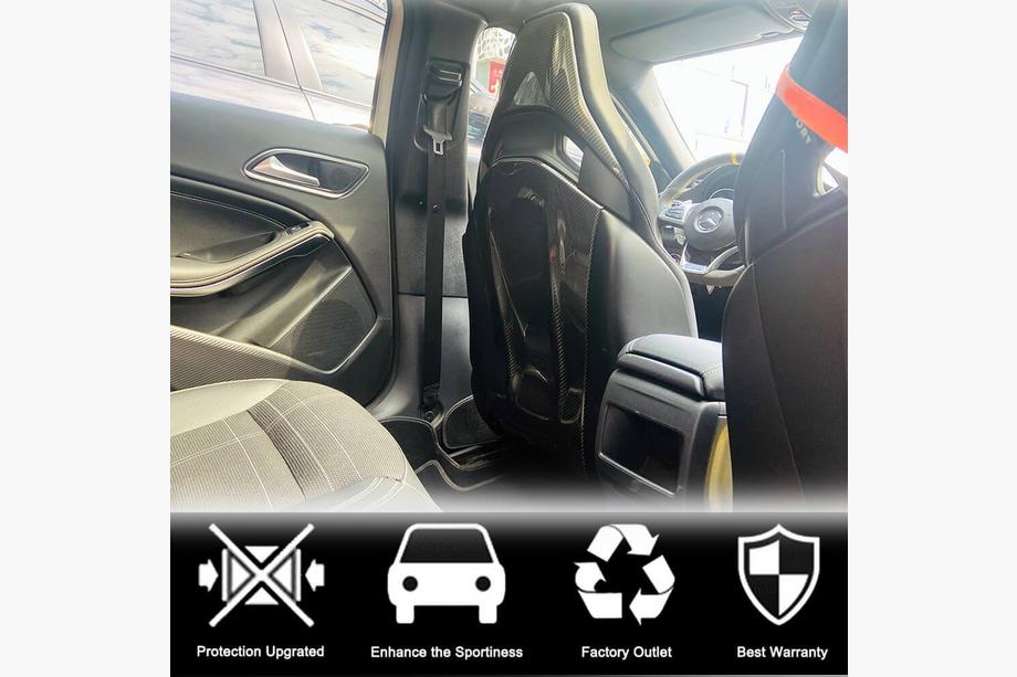 Mercedes A-class W176 2012-2018 рр. Накладки на сидіння (Сухий карбон) Фото 4