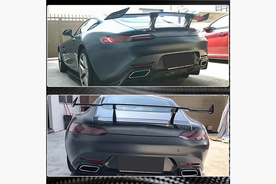 Mercedes AMG GT C190/R190 2014-2022 рр. Спойлер V1 (для C190 2014-2019, Карбон) Фото 3