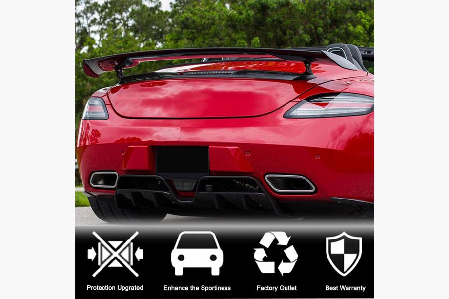 Mercedes SLS C197 2010-2014 рр. Дифузор заднього бампера (Карбон) Фото 3