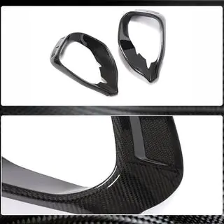 Накладки на передній бампер V1 (для AMG/AMG-Line, Карбон) фото 3