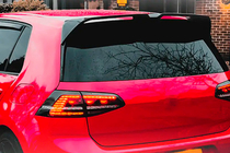 Volkswagen Golf 7/E-Golf 2012-2020 рр. Спойлер V5 (для GTI/R HB, Карбон) фото 7