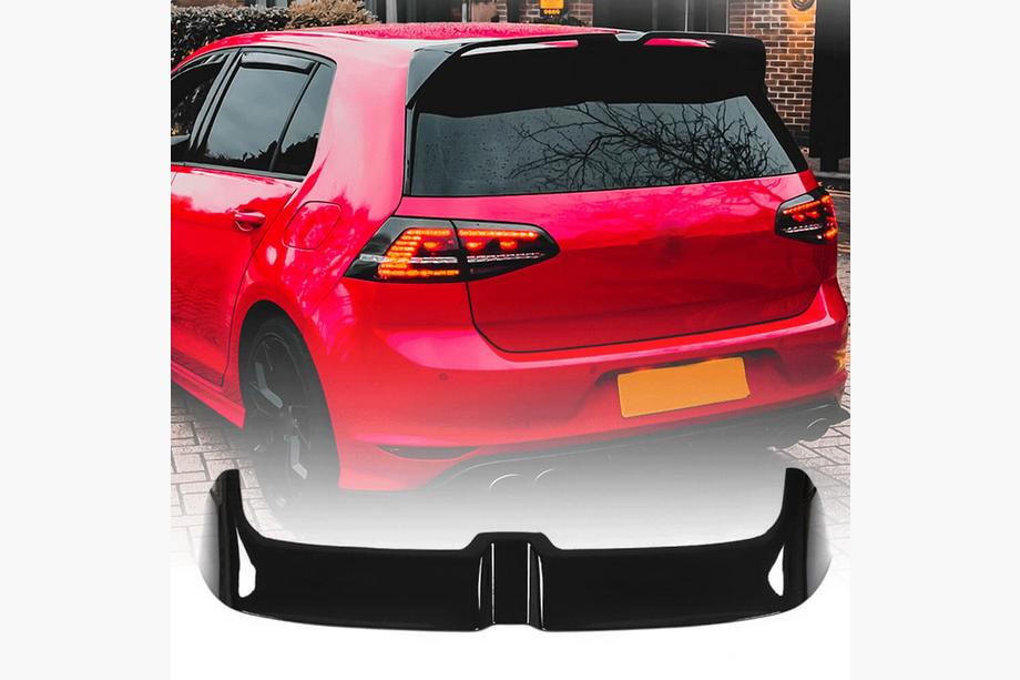 Volkswagen Golf 7/E-Golf 2012-2020 рр. Спойлер V6 (для GTI/R HB, Пластик) Image