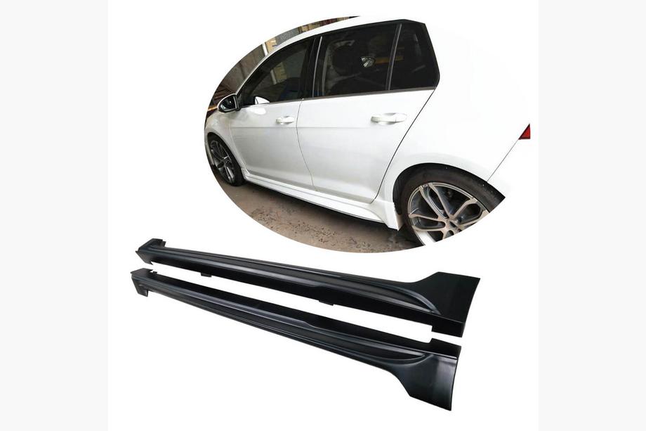 Volkswagen Golf 7/E-Golf 2012-2020 рр. Бокові пороги (для Base HB 2012-2017, Карбон) Image