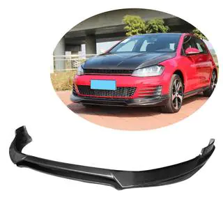 Накладка на передній бампер Lip V1 (для GTI HB 2012-2017, Карбон) фото 1