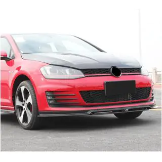 Накладка на передній бампер Lip V3 (для GTI HB 2012-2017, Карбон) фото 3