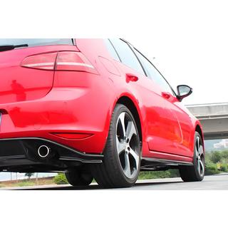 Бокові пороги (для GTI HB 2012-2017, Карбон) Volkswagen Golf 7/E-Golf 2012-2020 рр. фото 2