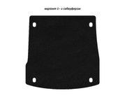 Alfa Romeo Stelvio 2016- рр. Килимок багажника текстильний Premium V-1 (з сабвуфером, Чорний) фото 1