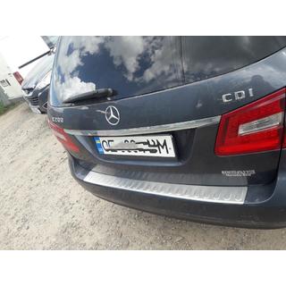 Накладка на задній бампер OmsaLine (2009-2013, SW, нерж) Mercedes E-сlass W212 2009-2016 рр. фото 3