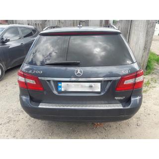 Накладка на задній бампер OmsaLine (2009-2013, SW, нерж) Mercedes E-сlass W212 2009-2016 рр. фото 4
