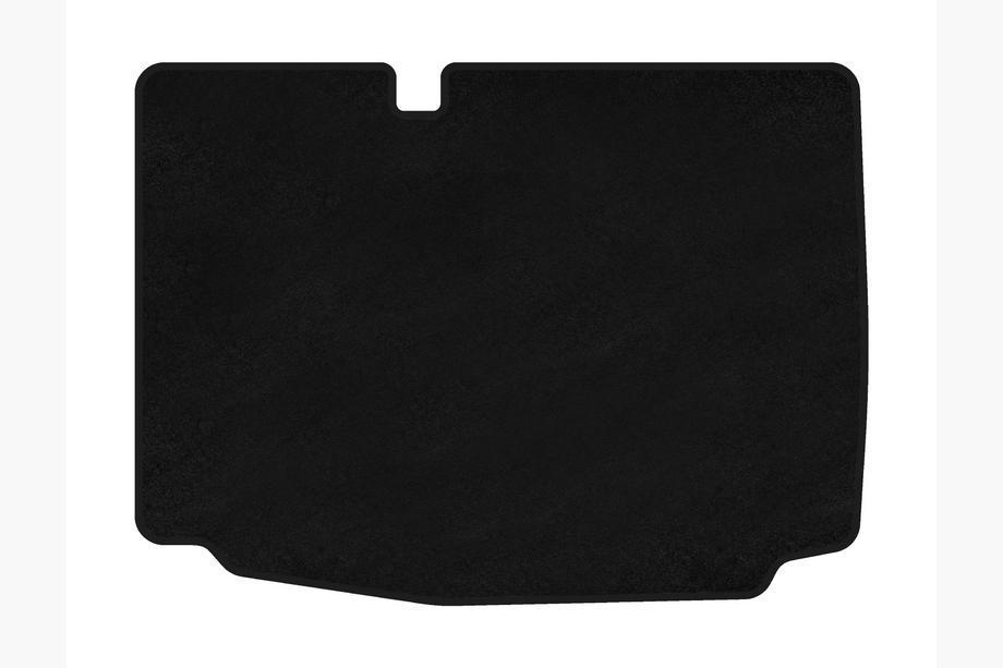 Volkswagen Polo 2010-2017 рр. Килимок багажника текстильний Premium (HB, 3/5-ти дверний, Чорний) Image