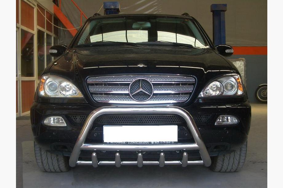 Mercedes ML W163 1997-2005 рр. Кенгурятник (нерж.) Фото 3
